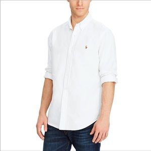 Ralph Lauren Men’s White Classic Fit Dress Shirt
